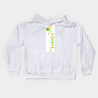 Coffee Order Process in flow chart Kids Hoodie